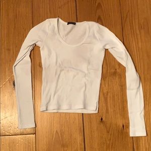NWOT White Brandy Melville Long Sleeve top